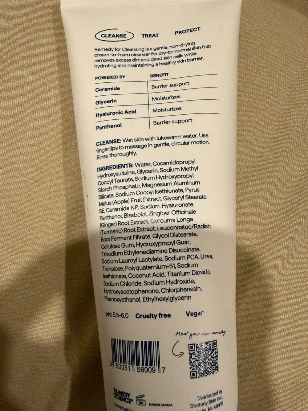 Remedy Rich Cream-to-Foam Cleanser for Dry and Normal Skin